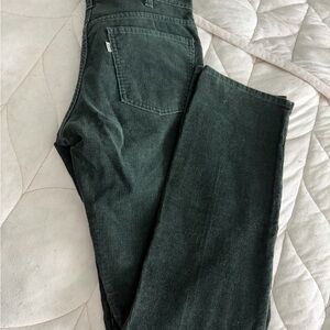 Vintage Levi's Dark Green Straight Leg Pants